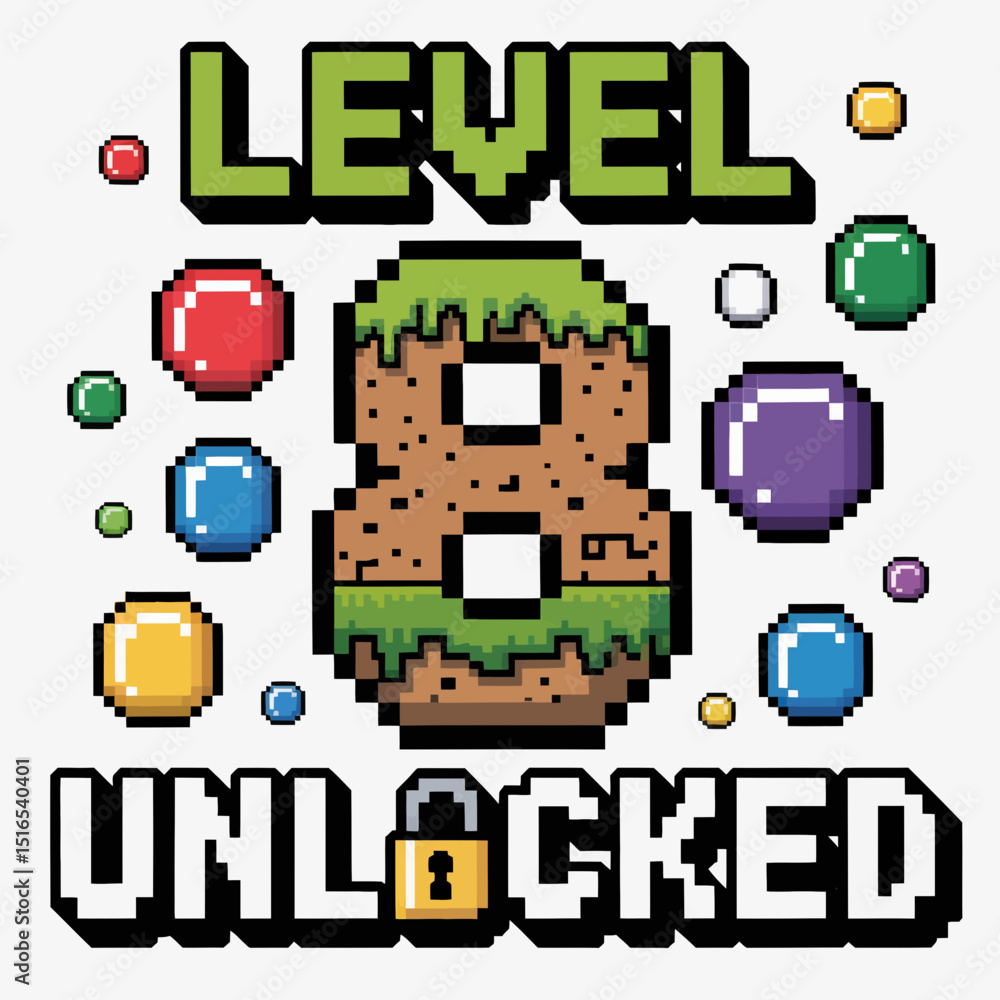 Fototapete pixelated graphics showcase the phrase 