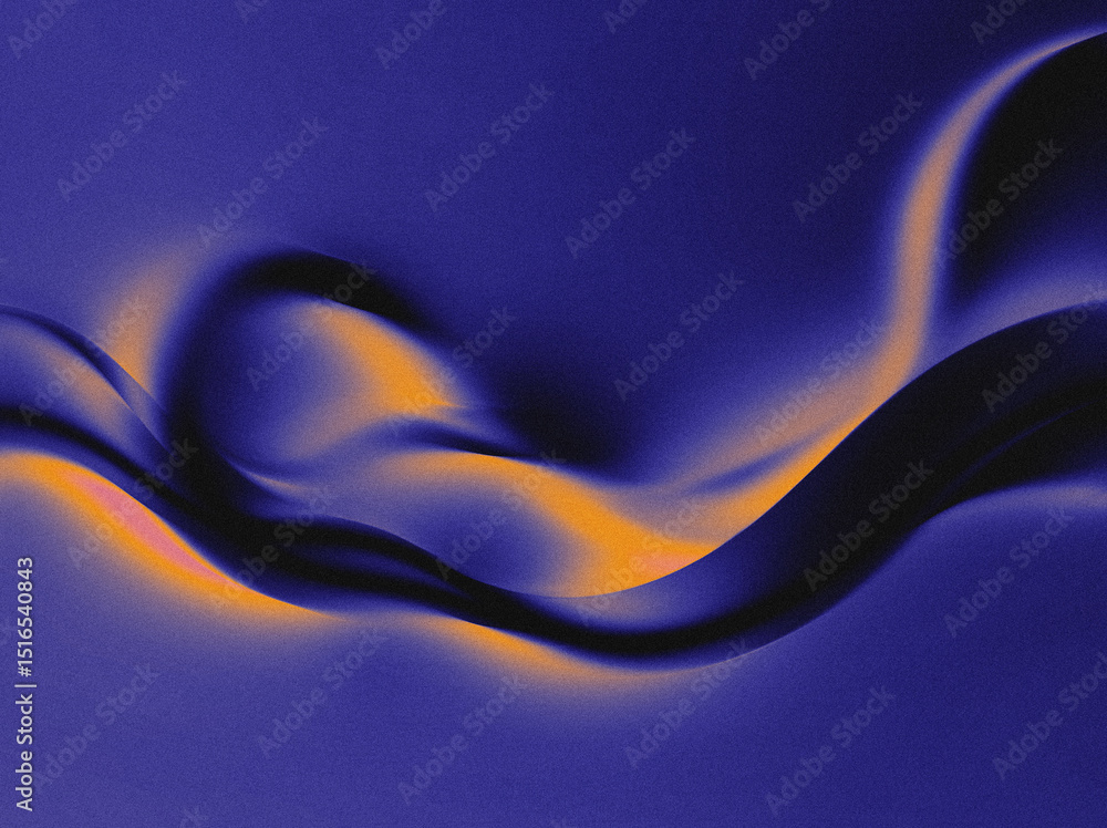 Poster abstract blurred wavy grainy gradient background texture. digital grain dust soft noise effect patte