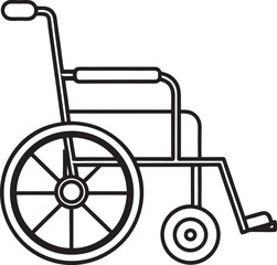 Wheelchair Icon – Accessibility and Medical Aid Vector