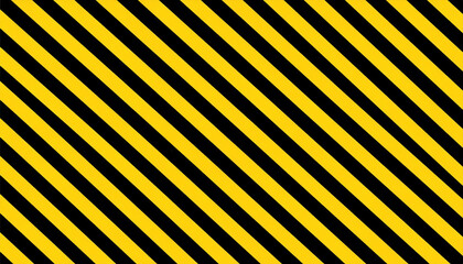 Bold black and yellow diagonal stripes create striking design