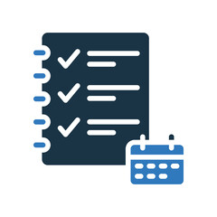 Weekly Agenda mixed color icon