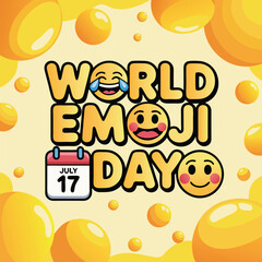 World emoji day vector illustration for international emoji day 