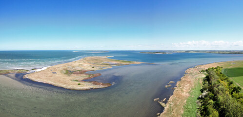 Vogelschutzgebiet Insel Poel in der Ostseee - Drohne Panorma