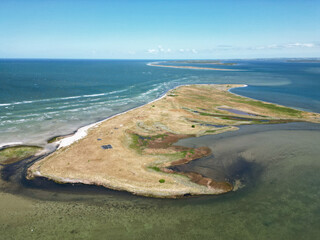 Vogelschutzgebiet Insel Poel in der Ostseee - Drohne Panorma