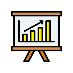 Progress Chart lineal color icon