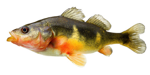 Striped Bass Fish High-Resolution Image of a Yellow Bass