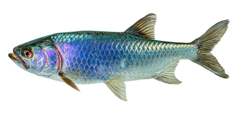 Fototapeta premium Stunning Blue Tarpon Fish Detailed Close-up Image of a Juvenile Tarpon