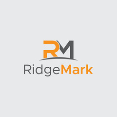 RM RidgeMark Logo Design Professional & Modern Monogram