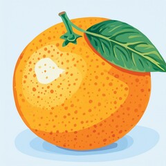 Generated image vector orange fruit advertising logo 