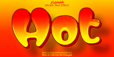  Hot Sun Heat Fire Warm Vector Text Effect Editable Alphabet