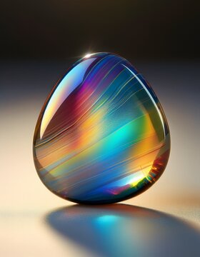 Schimmernder Labradorit-Edelstein in Nahaufnahme