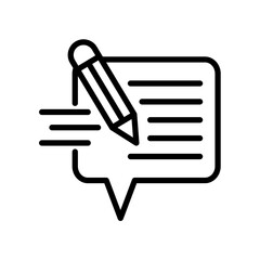 Quick Notes line icon