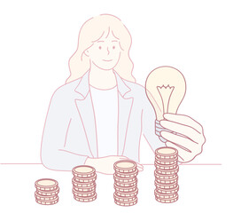 An illustration highlighting creativity and investment strategies crucial for achieving financial success