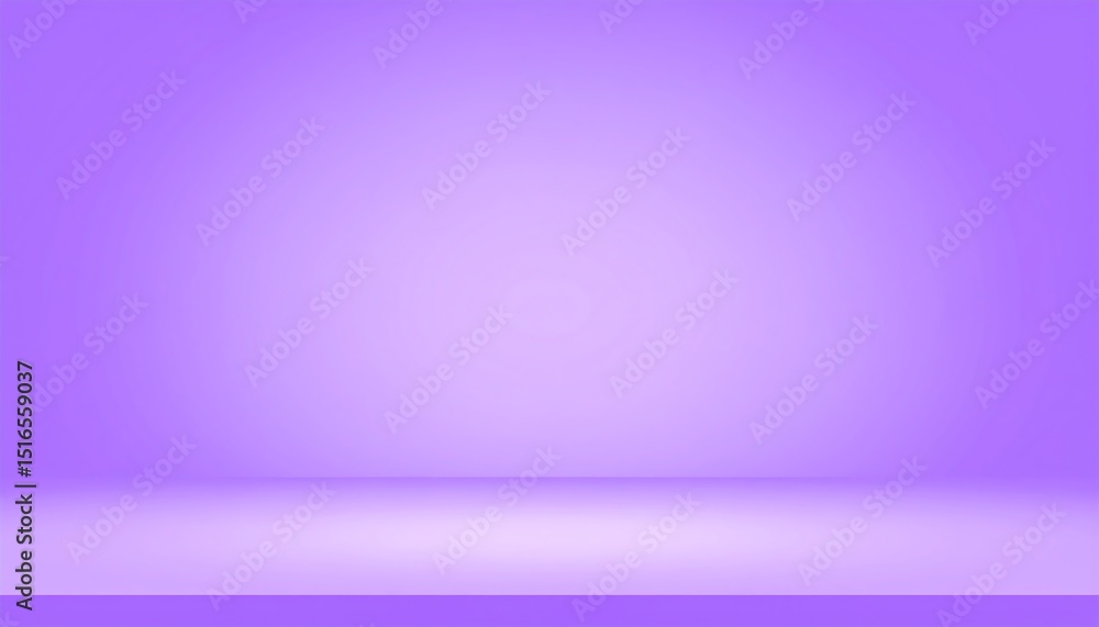 Poster studio scene featuring purple background with soft light for product display in a modern and aesthet