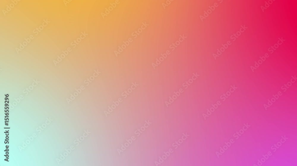 Poster gradient background animation: soft transition from teal to pink and orange hues