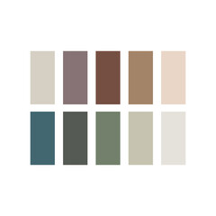 Neutral and Earth-Toned Color Palette