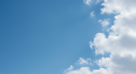 blue sky with white clouds on the right side of the frame, copy space, blur,, clouds, cloud, blue, nature, day, white, weather, cloudscape, air, 