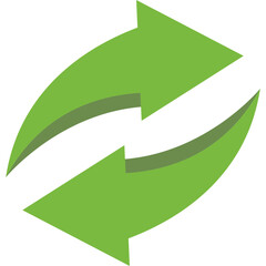 Recycle Green Icon Logo