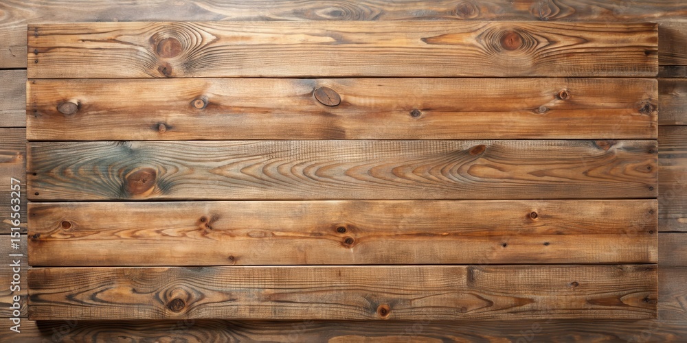 Aufkleber Rustic Brown Wooden Planks Displaying Natural Grain Patterns and Texture for Design Projects