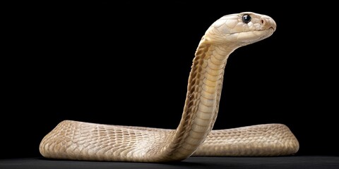 king cobra snake outdoors frolicking in its natural habitat