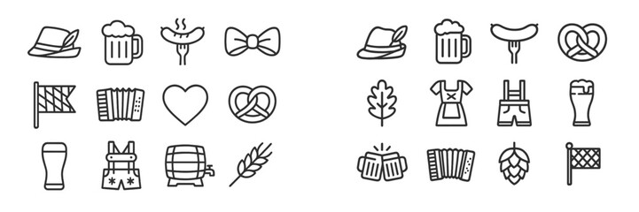 Celebrating Oktoberfest with traditional symbols and drinks in a festive setting