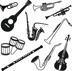 Elegant Musical Instruments Graphic Design for Branding