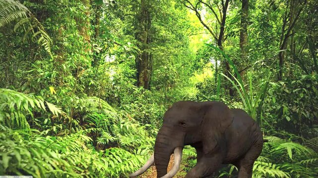 elephant in forest - elephant in jungle