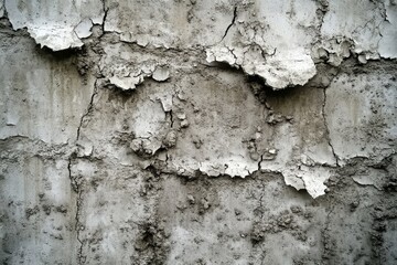 Fototapeta premium Cracked Gray Concrete Wall Texture