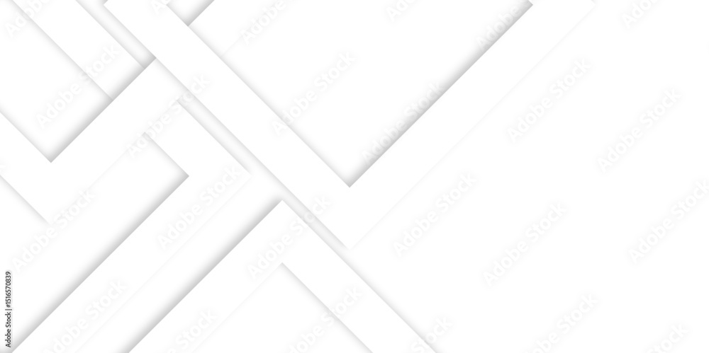 Aufkleber abstract white and grey modern minimalistic pale geometric pattern white square shape with futuristi