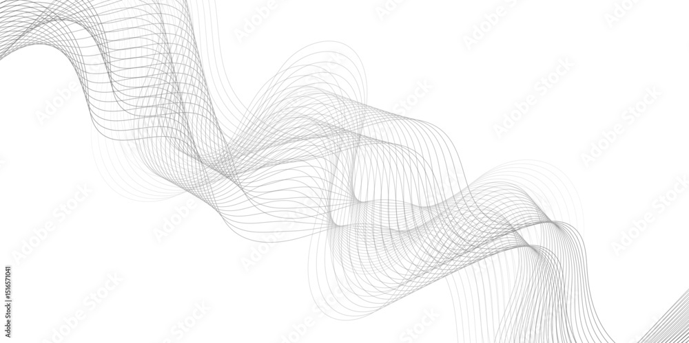 Poster abstract wave blend lines on transparent background. design for banner, wallpaper, background and ma