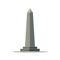 Vector Illustration of the Washington Monument, a Famous Landmark in Washington D.C., USA