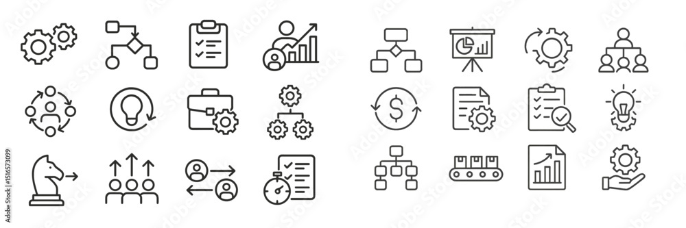 Fototapete Visual representation of business concepts and analytics tools for effective decision-making and teamwork