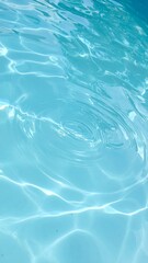 Fototapeta premium Light blue water with ripples and waves background