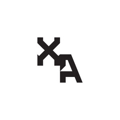 XA Alphabet  design modern futuristic Initial monogram sport logo alphabet esport gaming
