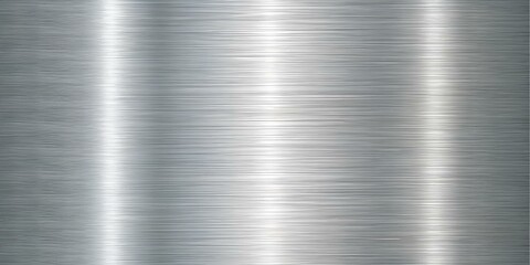 Bright grainy metallic silver gradient with Fine brushed aluminum steel plate texture, abstract blurry monochrome frosted glass effect background for industrial machinery, construction, or engineering