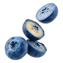 Obraz premium blueberries, fresh ripe blueberries, close-up shot of blueberries, natural lighting, food photography, detailed and realistic, high resolution 