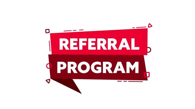 Animated referral program banner with optional green screen