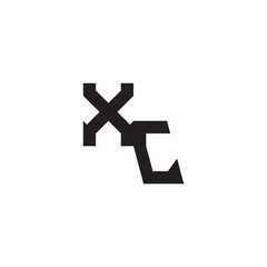 XC Alphabet  design modern futuristic Initial monogram sport logo alphabet esport gaming