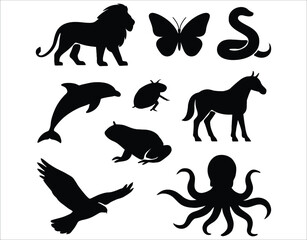 Obraz premium Animal Vector Silhouettes
