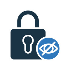 Privacy Lock mixed color icon