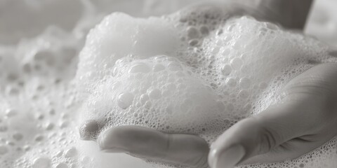 Hand Washing Soap Bubbles