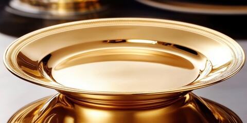 Golden Decorative Serving Dish