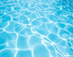 Fototapeta premium Light blue water with ripples and waves background