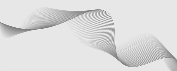 Abstract vector background with black wavy lines. EPS10