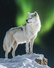 wolf in the snow By Generated AI