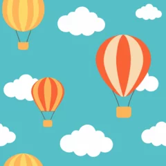 Printed roller blinds seamless hot air balloon pattern   balloons drifti.svg