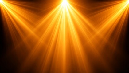Obraz premium Yellow and orange spotlight on stage or God light background