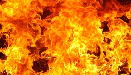 Flames of fire close view background