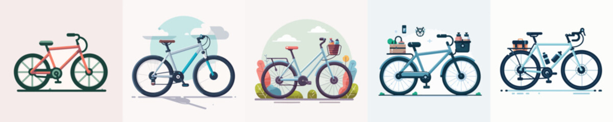 Fototapeta premium Vector of a bicycle.