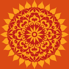 seamless mandala pattern   intricate round motifs .svg